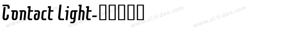 Contact Light字体转换